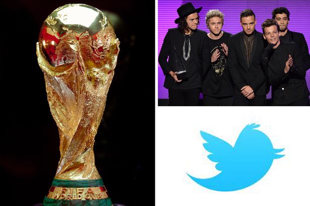 1D dan Piala Dunia Paling Banyak Disebut di Twitter secara Global
